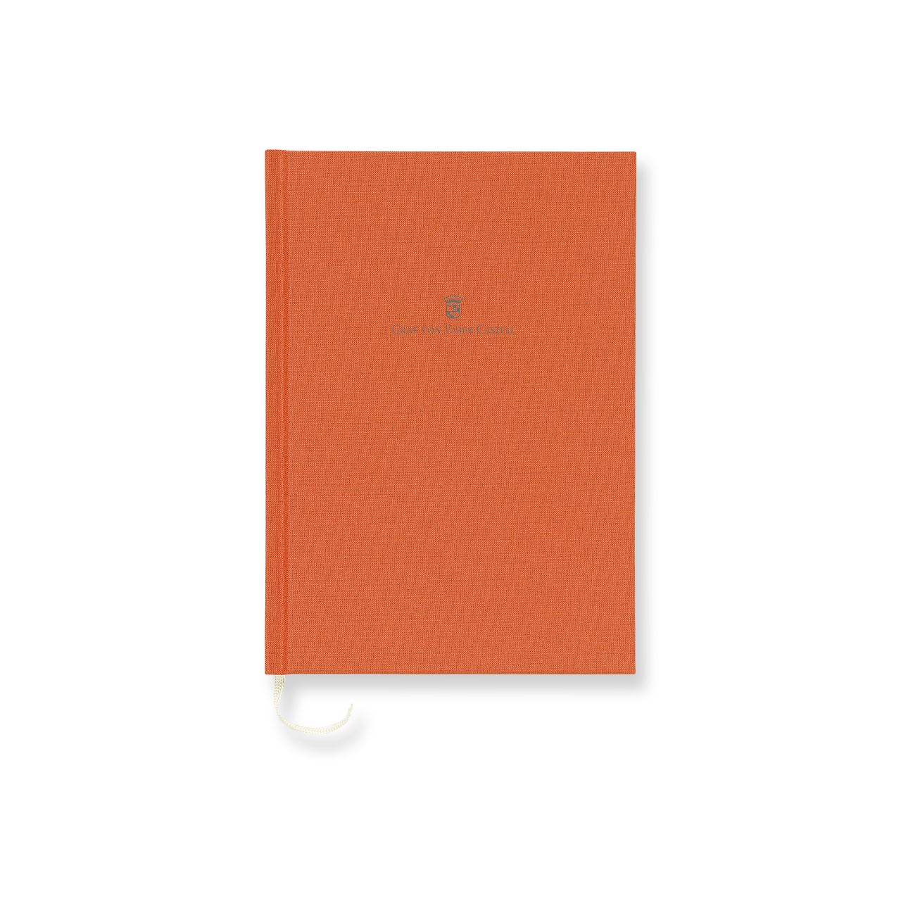 Graf-von-Faber-Castell - リネン綴じノートブック　Ａ５サイズ　オレンジ