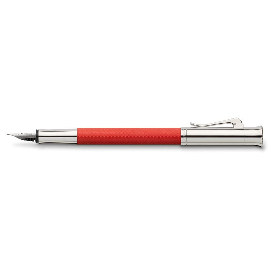 Graf-von-Faber-Castell - Fountain pen Guilloche India Red M