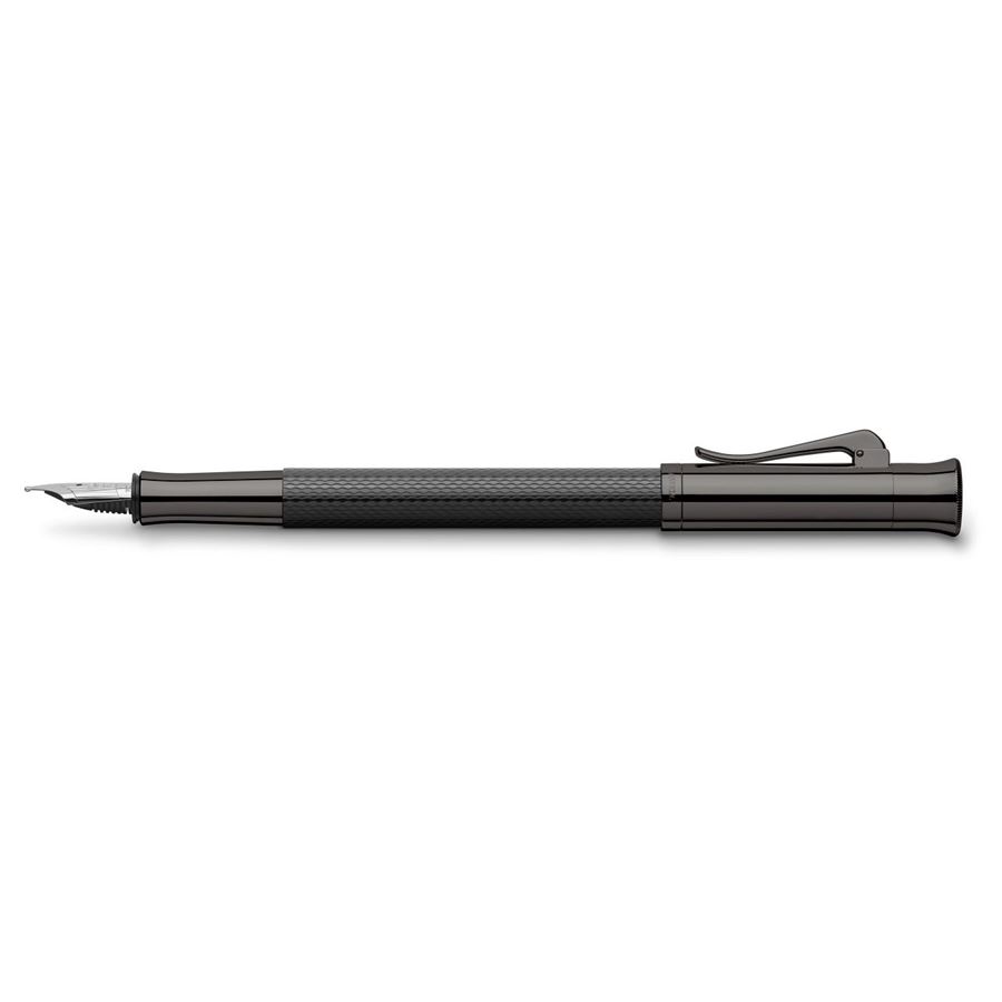 Graf-von-Faber-Castell - Fountain pen Guilloche Black Edition F