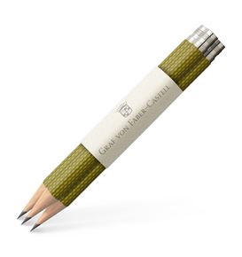 Graf-von-Faber-Castell - 3 spare pencils Perfect Pencil, Olive Green